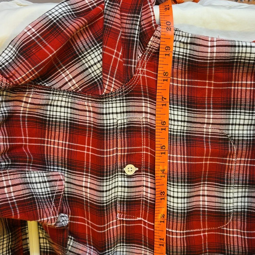 Lauren Jeans Co. Cotton Long Sleeve Plaid Shirt - Picture 4 of 5